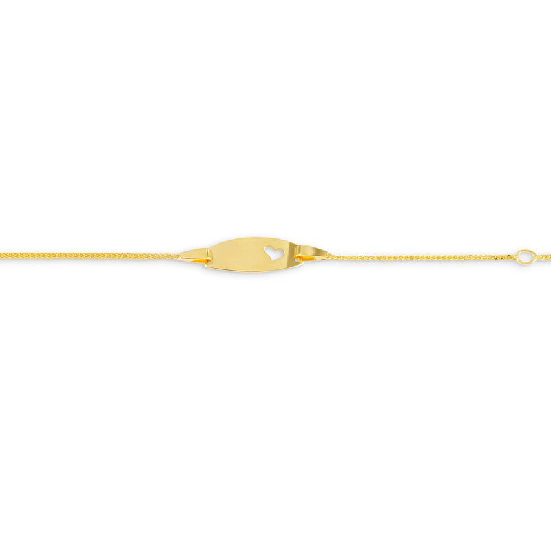 10K Custom Name Plate Figaro Link Baby Bracelet – Jason's Jewelry Creations
